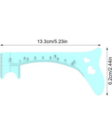 Eyebrow Shaping Template | Silicone Eyebrow Makeup Mapping Template | Brow Positioning Ruler Makeup Guide Tool Professional Quick Eye Makeup Tool Blue - Buy Online on GoSupps.com