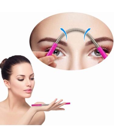 Zhouocea 6Pcs Spring Facial Hair Removers Spring Eyebrow Face Epilators Eyebrow Threading Tools Threading Hair Removals for Women (Black and Pink) - Buy Online on GoSupps.com