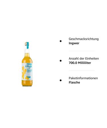 Buy Inge Ginger Syrup - Handmade Bavarian Fruit Ginger Syrup with Natural Spiciness | International Shipping Available - Buy Online on GoSupps.com