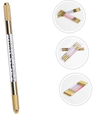 SKISUNO Microblading Eyebrow Pen Embroidery Pencil Eyebrow Pencil Rhinestones Micro Edge Eyebrow Needle Pen 1 count (Pack of 1) Black - Buy Online on GoSupps.com