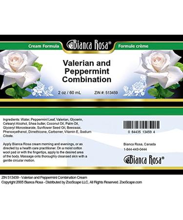 Valerian and Peppermint Combination Cream - Soothing 2 oz Natural Relief | International Shipping Available - Buy Online on GoSupps.com