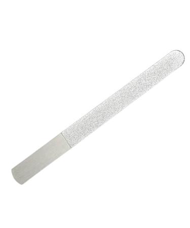 Tuxxjzm Files for Nails - Stainless Steel Finger Nail File | Toenail File for Home Salon or Travel Use Manicure Tool for Men and Women A-12 short