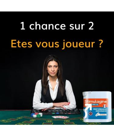 Stimulagin | Results: 1 in 2 chance | Men's formula | Male Performance | Strength Energy Endurance | 15 Capsules | Made in France - Buy Online on GoSupps.com