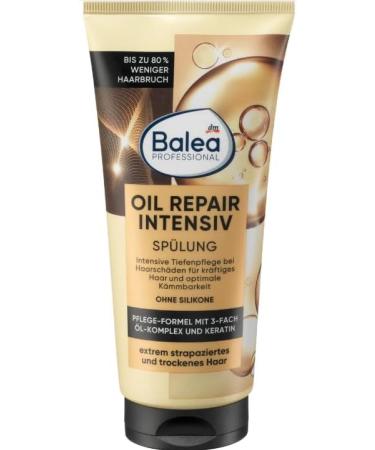 Balea Set of 5 hair care shampoo 250 ml + conditioner 200 ml + hair treatment 300 ml + Express Kur Oil Repair Intensiv 20 ml + hair oil 100 ml - Buy Online on GoSupps.com