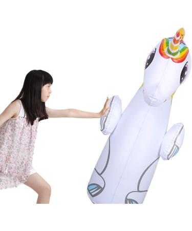 Melanie's Power Inflatable Unicorn Punching Bop Bag - Kids & Adults Sandbags Boxing Target with Toss Rings - Buy Online on GoSupps.com