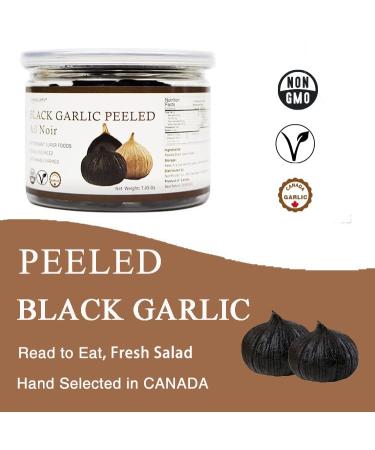 Organic Black Garlic Cloves 7.05 Oz - 90-Day Fermented, High Antioxidants - Ready-to-Eat, Non-GMO - Buy Online on GoSupps.com