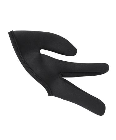 JECOMPRIS 1pc Hair Styling Tools Hair Curling Finger Cover Billiard Straightener Gloves Billiards Glove Flat Iron Styling Tools Heat Resistant Gloves Hair Curler Three Anti-scald Protector Black 11x10cm