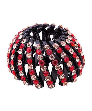 Fancyland Expandable Ponytail Holder & Strass Bun Maker | Stylish Acrylic Hair Clip for Fast Volume & Easy Styling - Buy Online on GoSupps.com