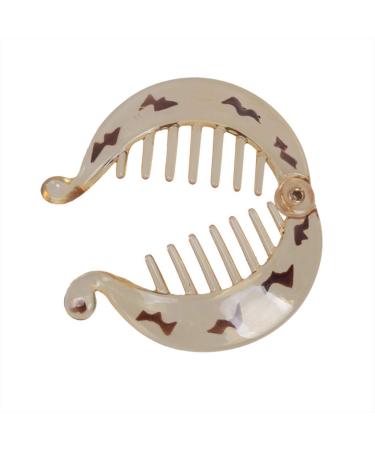 Fodattm Hair Comb Set - French Banana Clips & Ponytail Holders - 4 Stylish Interlocking Combs for Trendy Hairstyles - Buy Online on GoSupps.com