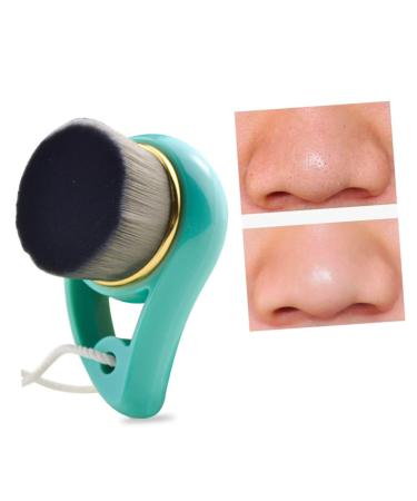 Angoily 1pc Facial Brush Scrub Face Wash Brush Silicone Cleaning Brush Soft Bristle Facial Brush Face Cleaning Brush Fiber Facial Brush Pore Clean Brush Handle Cleansing Brush