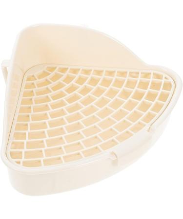 Yardwe 3pcs Box Rabbit Toilet Litter Guinea Pig Cage Tray Chinchilla Bedding Bigger Pet Bunny Pet White Pp 25X20X10CMx3pcs Whitex3pcs - Buy Online on GoSupps.com