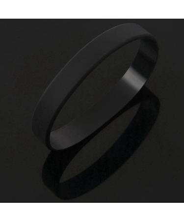 GIISH 2-Pack Black Silicone Rubber Elastic Bracelets - Fashionable & Durable Bangles for Men & Women - Buy Online on GoSupps.com
