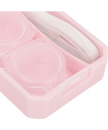Premium Pink Contact Lens Box with Storage Mirror & Tweezers - Perfect for Travel | International Shipping Available - Buy Online on GoSupps.com