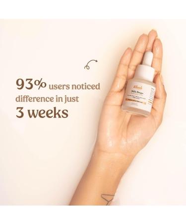 Vilvah Store Milk Drops Brightening Serum - Fades Scars & Evens Skin Tone with Rice Milk & Marine Algae - 0.67 fl oz - Buy Online on GoSupps.com