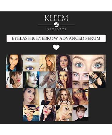 Natural Eyelash & Eyebrow Growth Serum - 2 in 1 | Longer, Fuller, Thicker Lashes and Brows | Nourishing Formula | 0.34 oz - Buy Online on GoSupps.com