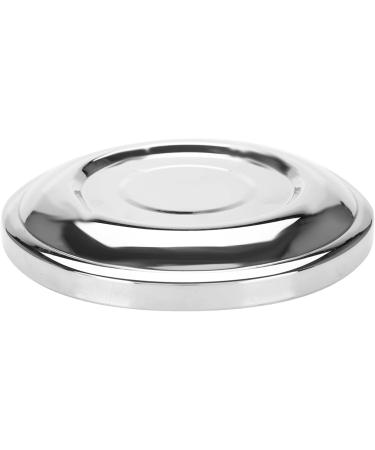 Premium Stainless Steel Shaving Soap Bowl with Lid - 10.5 cm Diameter | High-Quality Shaving Foam Dish for Smooth Shaving - Buy Online on GoSupps.com
