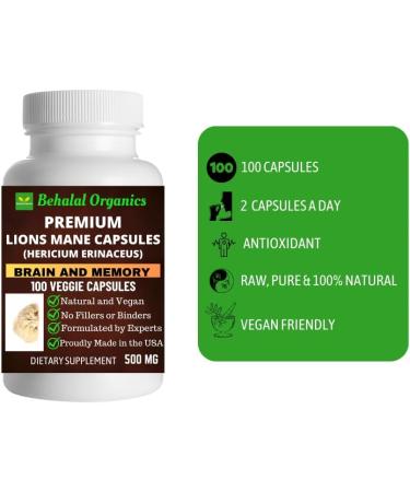 Behalal Organics Lions Mane Quick Release Capsules - Buy Online on GoSupps.com