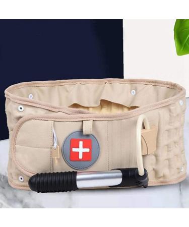 Shop Busole Inflatable Waist Traction Belt for Back Pain Relief - Unisex Skin Color - Buy Online on GoSupps.com