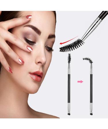 6-Piece Eyebrow Brush Set - Angled Eyebrow Brushes & Spoolie Mini Eyelash Brushes for Precision Color & Gel Application - Buy Online on GoSupps.com