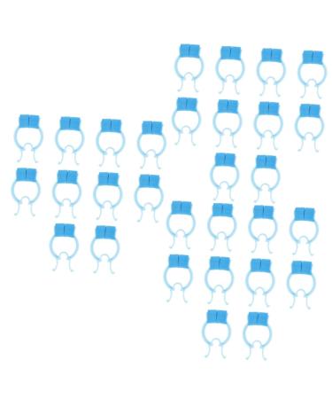 DOITOOL 30 Pcs Nose Correction Clip Plastic Clips Nose Piece Kit Nursing Accessories Bleed Stop Bloody Nose Stoppers Nose Nasal Stopper Clips Fixing Nose Clip Nose Plug Fixing Nose Plug Sky-blue-1x3pcs 6.5X4CMx3pcs