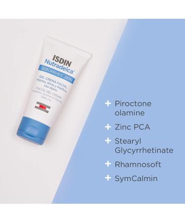 ISDIN Nutradeica Facial Gel Cream 50ml for Seborrheic Skin | Hydrating, Soothing, and Mattifying Formula - Buy Online on GoSupps.com