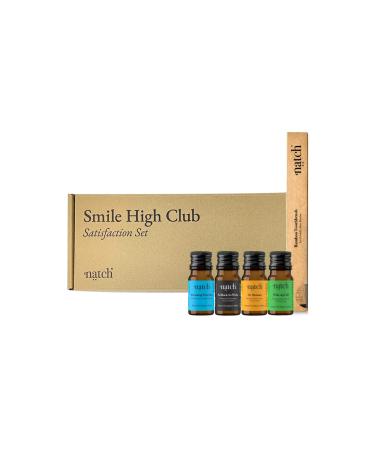 NATCH tooth cleaning tablets without fluoride toothpaste tabs gift travel set Smile high 4er mini set 6 including sustainable bamboo toothbrush great foaming vegan plastic toothpaste without fluoride smile high set