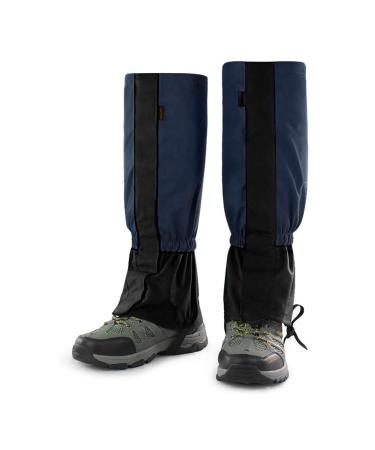 Luwint Waterproof Kids Leg Boot Gaiters Children Hiking Hunting Climbing Protective Gear for 6-12 Yrs Old Girls Boys Navy