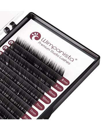L Curl Lashes - silk eyelashes - thickness 0.07mm - mixed lengths 8-14mm - for eyelash extension