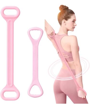 Figure 8 Fitness Resistance Band Arm Back Training Elastic Ropes - Pure Barre Workout Chest Arm and Shoulder Stretch Bands Exercise Equipment for Physical Therapy Yoga Pilates Stretching