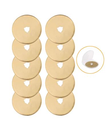AUTOTOOLHOME Titanium Rotary Cutter Blades 60mm 10 Pack Replacement Quilting Scrapbooking Sewing Arts Crafts Farbric Paper Cutting Tool - Buy Online on GoSupps.com