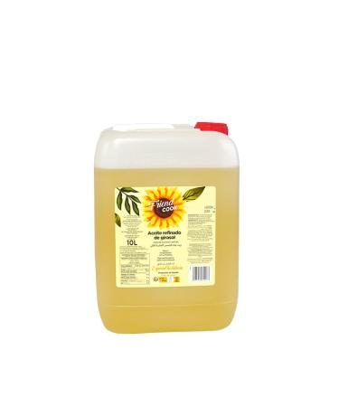 Spanish 100% Pure refained high oleic sunflower oil frying & cooking baking salads crisp and dry oil 10L