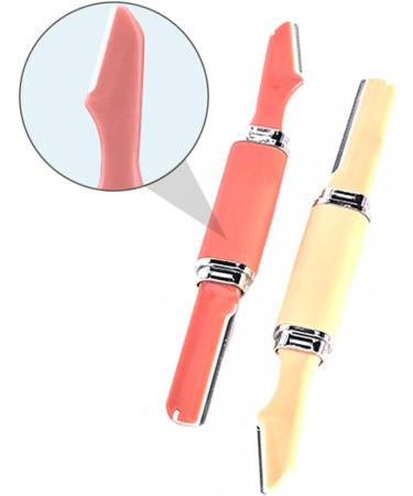 FRCOLOR 6 Sets Double-Headed Eyebrow Razor Trimmer - Face Shaper & Exfoliator - Pocket Size - Red & Yellow - Perfect for Precise Eyebrow Shaping - Buy Online on GoSupps.com