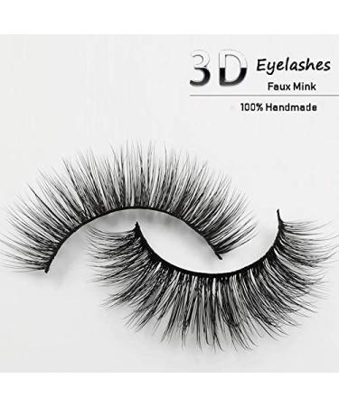 Jane Choi 3D Faux Nerz False Eyelashes - Reusable Long & Thick Handmade 4 Pairs with Clip | Dramatic Makeup Eyelash Extensions - Buy Online on GoSupps.com