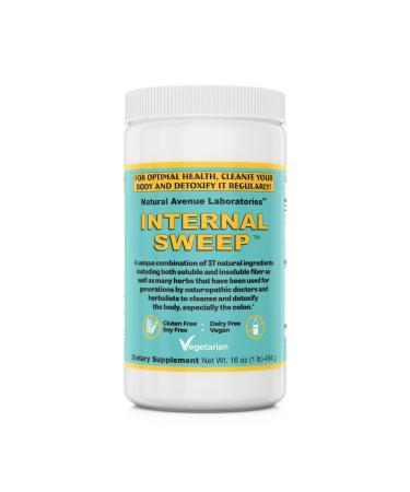 Internal sweep - (454 Grams Colon Cleanse & Detox Fiber Powder a Potent Blend of 37 Herbs Used by Master Herbalists for Hundreds of Years.