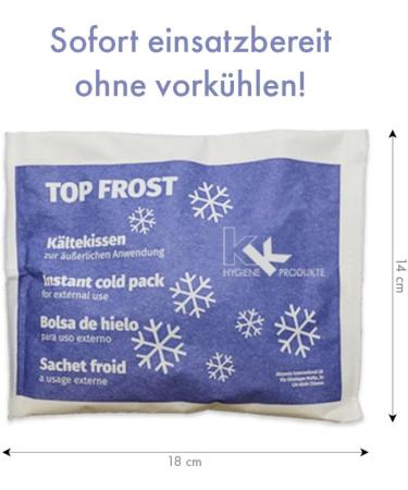 KK Instant Cold Compress - 100 Pieces | Cooling Compress 14x18 cm for Pain Relief | Fast International Shipping - Buy Online on GoSupps.com