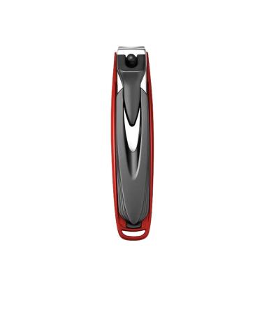 Colored Nail Clippers Splash Resistant Nail Clipper Design Stainless Steel Nail Clipper Tools (Color : Red (Large))