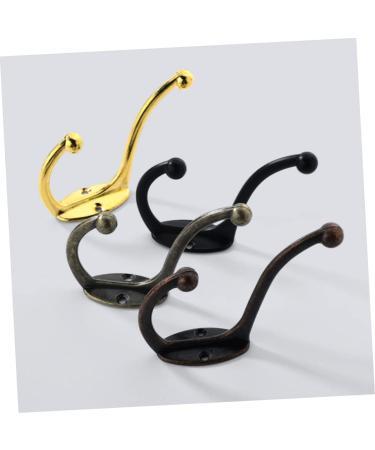 ABOOFAN 4pcs Hook up Bath Towel Hook Jacket Hooks Single Robe Hook Utility Hooks Office Old Fashioned Hanger 9.5X6.7X2.3CM Golden - Buy Online on GoSupps.com