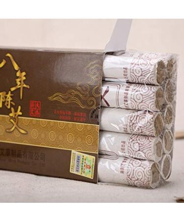Ly/Wey Chinese Moxa Pure Wild Widefoot Artemisia Zigarren Artemisia Argyi - Moxa 5 Years Handbook Health Moxa Strip Moxibuscation Spit (Size: 18 * 200mm)