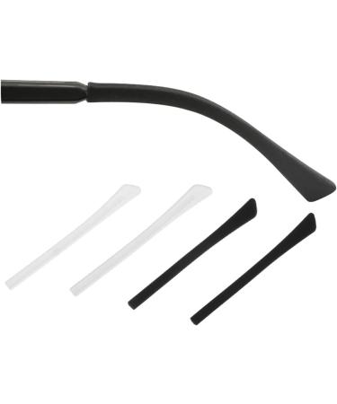 Willwa 4 Pairs of Non-Slip Silicone Ear Bricks for Glasses - Adjustable Tip Holder Accessories | 69mm Svart - Buy Online on GoSupps.com
