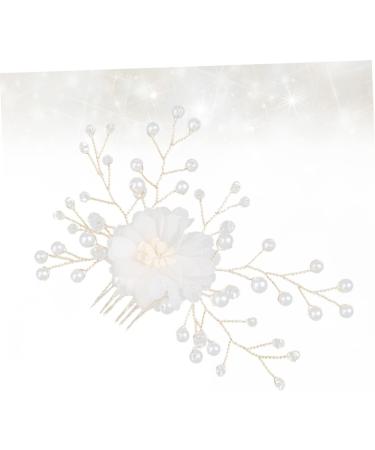 ifundom Pearl Headpiece Wedding Headpiece for Bride Rhinestone Hair Clips Rhinestone Headpiece Bridal Headpiece Bridal Hair Clip Pearl Tiara Pearl Hair Comb Crystal Bridesmaid Tiara Flower - Buy Online on GoSupps.com