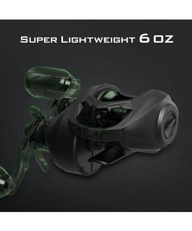 KastKing Spartacus II Baitcasting Fishing Reel | Ultralight 6oz Baitcaster with 17.6 LB Carbon Fiber Drag | 7.2:1 Gear Ratio | Palm Perfect Design - Stryker Green-7.2 - Buy Online on GoSupps.com
