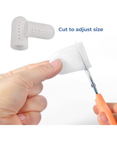 Happy Feet 6 Pcs Toe Caps - Toe Protectors for Big Toe Pain - Latex Free Toe Guard for Bunions - Men and Women - Buy Online on GoSupps.com