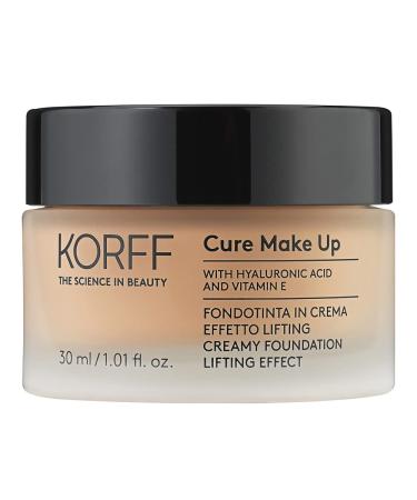 Korff Korff Foundation Cream Lift Effect Medium High Coverage with Hyaluronic Acid and Vitamin E Melting and Creamy Texture Satin Finish 05 Format 30 ml