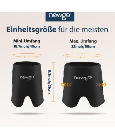 Newgo Cool Cap Headache Relief Mask - Stretchy Migraine Hat & Sleep Mask for Swollen Eyes & Stress Relief (Black) | International Shipping Available - Buy Online on GoSupps.com