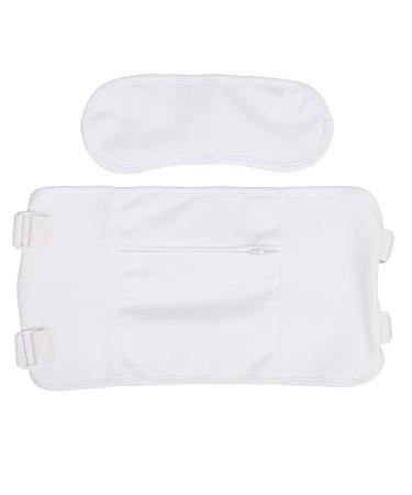 White Reusable Castor Oil Compress Set | Relaxing Neck & Waist Wraps | Washable & Eco-Friendly - Buy Online on GoSupps.com