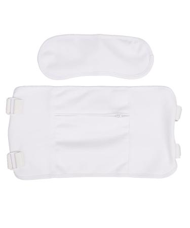 Cryfok castor oil neck pack reusable washable waisten neck compress kit organic castor oil pack kit small bag for liver detoxification thyroid insomnia