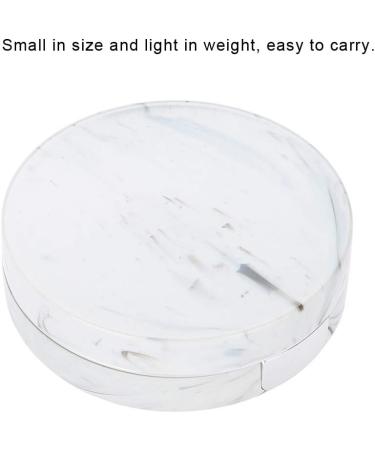 Portable Lens Case 4 Colors Soaking Lenses Case with Mirror Plastic Marble Pattern Eye Care Kit Container(#1) - Buy Online on GoSupps.com