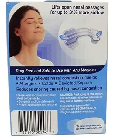 Breathe Right Nasal Strips Clear Large - 30 Strips x 2 Packs - Buy Online on GoSupps.com