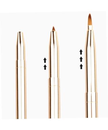 minkissy Lip Applicators Lipstick Gloss Makeup Brush Lip Applicator Eyeliner Dual End Lip Brush Double-ended Lip Brush Lip Gloss Makeup Stick Portable Accessories