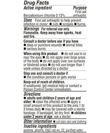 De La Cruz Merthiolate Tincture Antiseptic - Mercury-Free Formula for Minor Cuts, Scrapes, Burns - Family First Aid (3 Bottles) - Buy Online on GoSupps.com